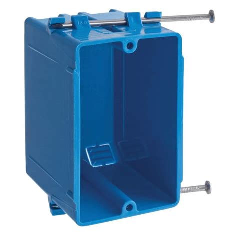 rectangular blue electrical junction box hole spec|electrical wall mounting box specs.